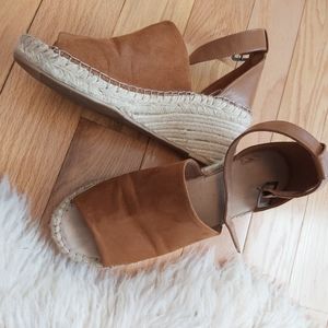 Boho Wedge peep toe espadrilles